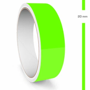 Zierstreifen 20mm 10 Meter Neon Grün Fluoreszierend Glänzend Glanz Auto Boot - Bild 1 von 5