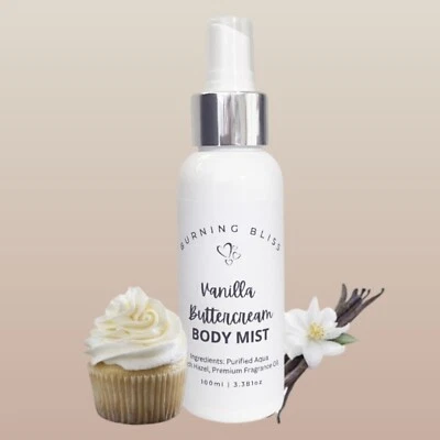 VANILLA BUTTERCREAM SCENTED PERFUME BODY MIST SPRAY,UNISEX PERFUME, ALL NATURAL - image 1 of 2