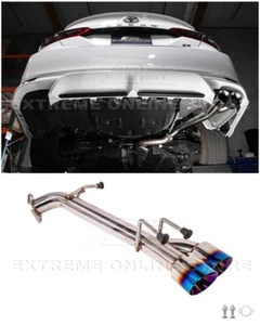 For 18-24 Toyota Camry SE | Muffler Delete 3.5" Dual Burnt Tip Axle Back Exhaust - Picture 1 of 17