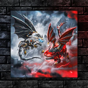 Motorycle poster Kawasaki ZX14R Dragon art from Moto Animals - Picture 1 of 2