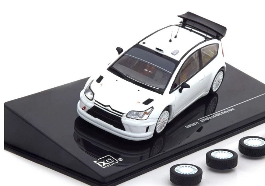 CITROEN C4 WRC WHITE 2010 PLAIN BODY VERSION + 4 WHEELS 1:43 MDCS011 IXO - Immagine 1 di 1