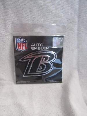 Baltimore Ravens Logo Official Molded Self-Adhesive Auto Emblem - Image 1 of 4