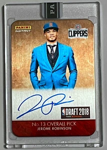 JEROME ROBINSON SIGNED DRAFT PICK PANINI INSTANT METAL CARD TURKEY BASKETBALL - Picture 1 of 2