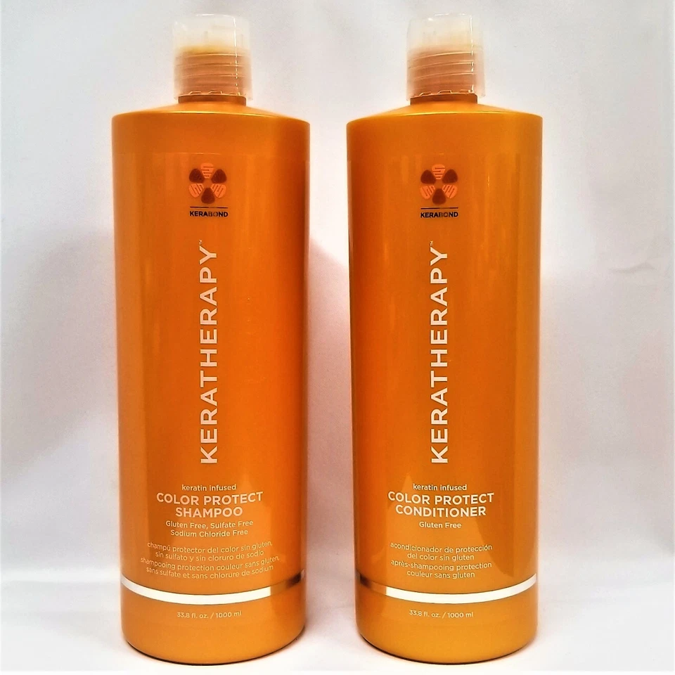 NOVO Shampoo e Condicionador Keratherapy com Infusão de Queratina COLOR PROTECT LITER DUO - Imagem 1 de 3