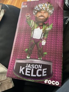 JASON KELCE Philadelphia Eagles SUPER BOWL LII Parade Mummer Suit Bobblehead NIB - Picture 1 of 5