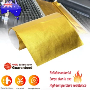 Large Size Gold Intake Heat Reflective Tape Wrap High TemperatureSelf-adhesive - Picture 1 of 7