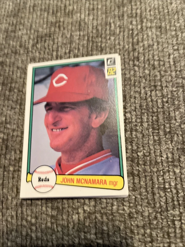 1982 Donruss 526 John McNamara   Cincinnati Reds  Manager  Baseball - Image 1 of 1