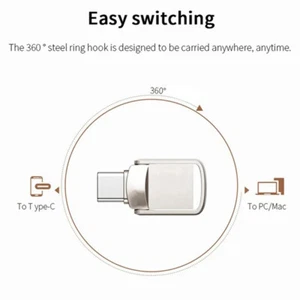 USB Flash Drives USB 3.0 Metal Flash Drive 1TB Drive C-Type High Speed Memory^J> - Bild 1 von 8