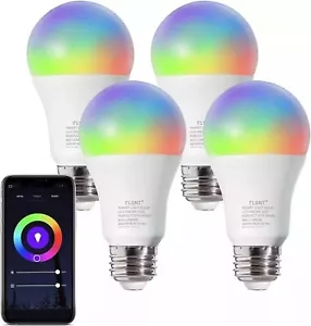 Confezione 4 Lampadine LED Smart E27 9W A19 2700K - 6500K Dimmerabili RGB Multicolore - Foto 1 di 1