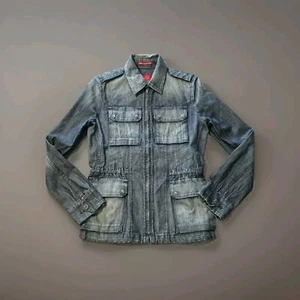 VTG Citizens of Humanity Women's Blue Denim Jacket Size Small Sample - Picture 1 of 3