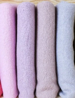 Solid Boiled Wool Mix fabric. Scarves, coating, home decor fabric by the 1/2m - Image 1 of 3