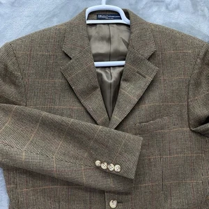 Polo Ralph Lauren blazer Men's size 40S Rabbit wool suit jacket sport coat ITALY - Picture 1 of 17