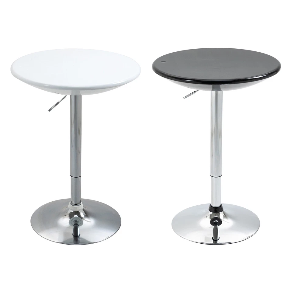 HOMCOM Tavolo Rotondo da Bar con Piano Girevole Altezza Regolabile Base Acciaio - Immagine 1 di 1