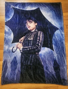 WEDNESDAY Blanket Addams Family Soft Plush Warm 53 X 38  - Picture 1 of 2