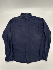 Patagonia Blue Plain Oxford Long Sleeve Organic Cotton Button Up Shirt Medium M - Picture 1 of 7