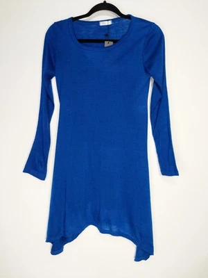 Doubl Ju Size M Blue Knit Long Sleeve Pullover Tunic Top NWT - Image 1 of 4