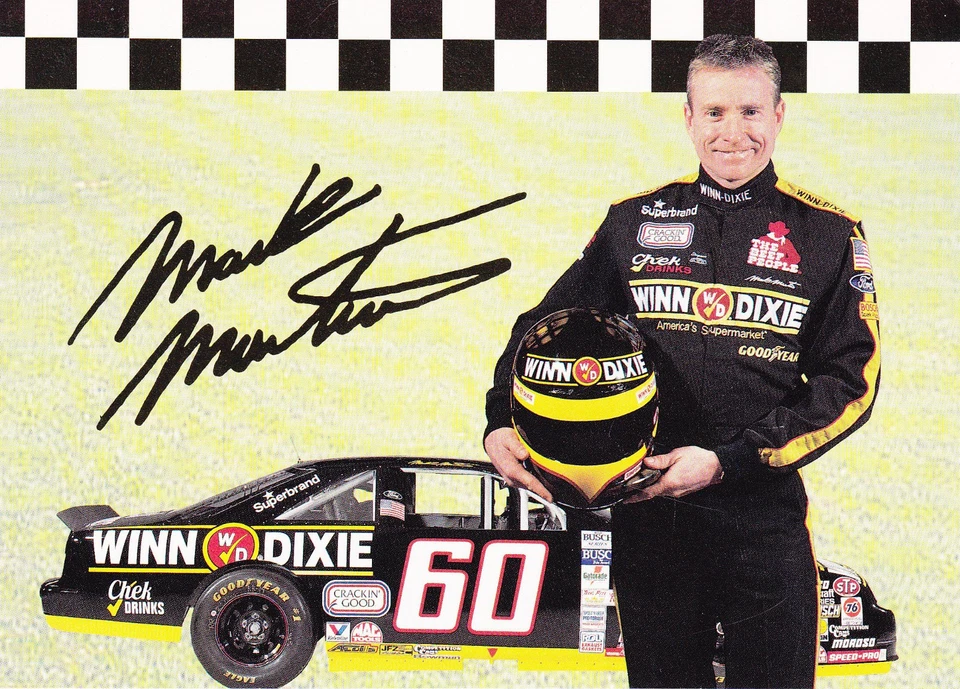 Ford Thunderbird 1994 Mark Martin - Winn-Dixie 7" X 5" postal Foto 1 de 1
