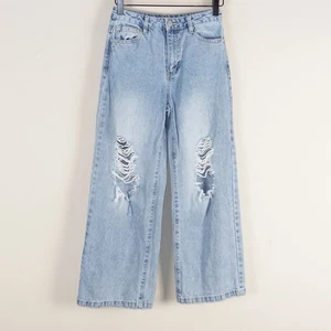 Habitual Mädchen weites Bein abgenutzt helle Waschung blau Jeans Kinder Gr. 12 - Bild 1 von 15