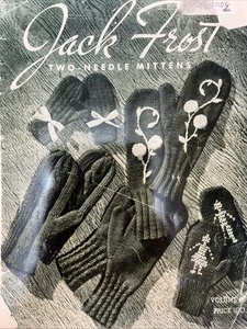 JACK FROST 056 ZWEINADELHANDSCHUHE Strickanleitungen 16pg Anleitungsheft 1955 - Bild 1 von 11