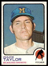 1973 TOPPS CHUCK TAYLOR MILWAUKEE BREWERS #176