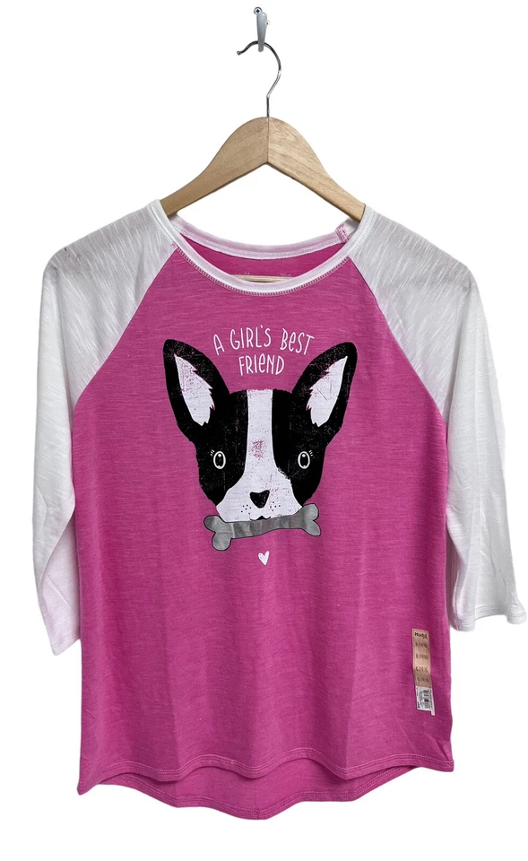 Camiseta Mudd Niña Manga 3/4 Rosa Claro Bebé Estampado Gráfico Talla XL Foto 1 de 4