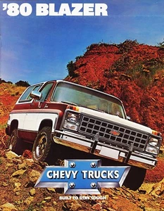 1980 Chevrolet Blazer C-10 K-10 Dealer Vintage Sales Brochure - Picture 1 of 1