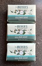 3 x Mrs. Meyer's Clean Day BIRCHWOOD Daily Bar Soap 5.3 oz Olive & Coconut Oils