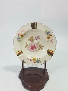 Cenicero Cico Bavaria Floral Borde Oro 24k Marcado 188/2 Hecho en Alemania Occidental - Imagen 1 de 8