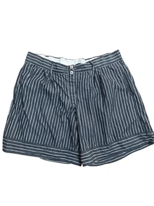 Anthropologie Boxer Largo Azul Blanco Botón Mosca Talla XL NUEVO - Imagen 1 de 11