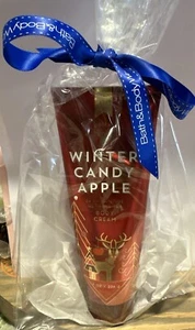BATH & BODY WORKS ~ WINTER CANDY APPLE 24 HOUR ULTRA SHEA BODY CREAM ~ 8 OZ - Picture 1 of 3