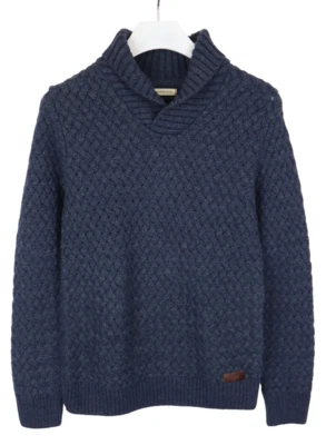 Pepe Jeans Essentials Aspen Pullover Men Small Chunky Knit Shawl Collar - image 1 of 4