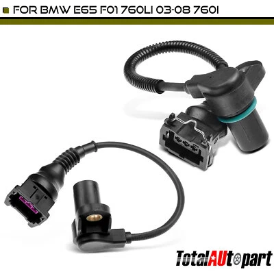Sensor de posición del árbol de levas 2 piezas para BMW 760i 04-06 760Li 03-08 banco izquierdo y derecho Foto 1 de 4