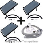 3x Sonnenkollektor für Pool Solar Solarheizung Poolheizung 105x73cm + Bypass kit