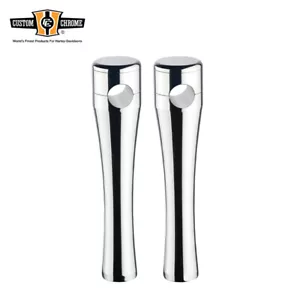 Chrome 8" Smooth Handlebar Top Risers Fit For 1" Handlebars Clamping - Picture 1 of 1