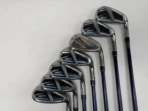 TaylorMade SIM MAX OS Iron Set 6-PW+GW+SW Fujikura Ventus Blue 6R Regular RH - Picture 1 of 10