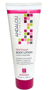 Andalou Naturals Body Lotion Soothing 1000 Roses 8 fl oz 236 ml Cruelty-Free, - Picture 1 of 1