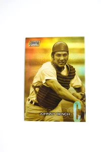 2018 Topps Stadium Club Chrome JOHNNY BENCH Gold Refractor #SCC-29 Reds - Picture 1 of 2