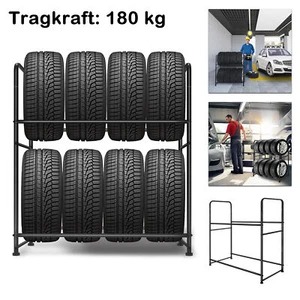 Reifenregal Reifenständer 180 kg für 8 Reifen Garage Werkstattregal Lagerregal - Bild 1 von 13