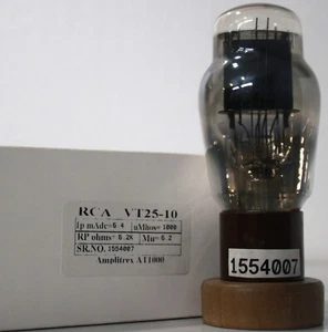 VT25 10 RCA made in U.S.A Amplitrex Tested fixed bias - Picture 1 of 12