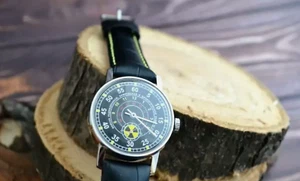Rare! NEW! Vintage Watch POBEDA Radioactive Protection USSR Mechanical Russian - Picture 1 of 7