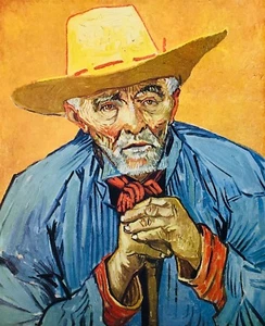 Impressionists Art Reproduction, Vincent Van Gogh "Old Peasant" 1888 - Picture 1 of 4