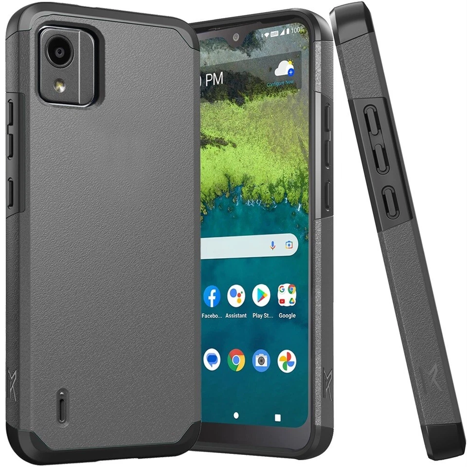For Nokia C110 5G N156DL Tough Strong Shockproof Dual-Layer Hybrid Case Cover - Image 1 of 1