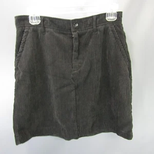 Banana Republic Corduroy Skirt Women's Size 2 Black Pencil Mini - Imagen 1 de 5