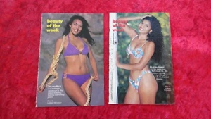 JET MAGAZINE "BEAUTY OF THE WEEK" MAGAZINE PAGES MODEL MEMORABILIA - Picture 1 of 2