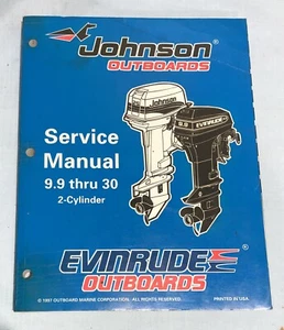1997 9.9HP 10HP 15HP 20HP 25HP 30HP Johnson Evinrude Outboard Service Manual - Picture 1 of 8