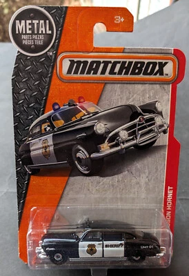 Matchbox '51 Hudson Hornet Black Classic SHERIFF Car MINT on Long Card NEW 2016 - Image 1 of 2