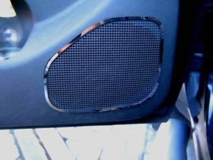 D Chrome Frame for Nissan Navara D40 Pathfinder Front Speakers - Stainless Steel - Picture 1 of 3