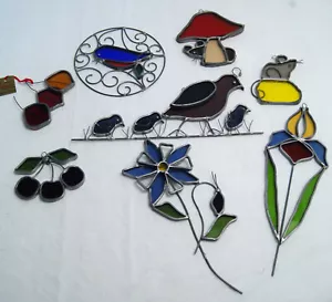 Vintage Stained Glass Suncatcher Window Hanging Ornament Decor Art PICK & CHOOSE - Picture 1 of 31