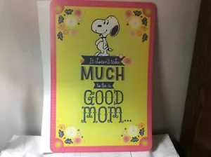 HALLMARK MOTHER'S DAY LARGE CARD 19" by 13" New w/Envelope SNOOPY "Good Mom" - Picture 1 of 2