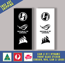 Lian Li 011 Dynamic Front Glass Sticker/Decal LIAN LI CORSAIR ROG LOGOS STYLE